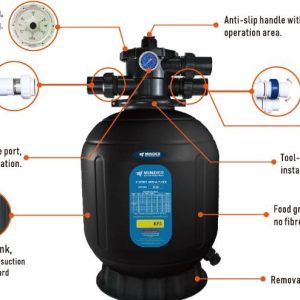 Bộ Lọc Cát Hồ Bơi X Series HDPE Tiết Kiệm Năng Lượng
