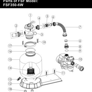 Bộ Lọc Hồ Bơi Emaux FSF350 Tiết Kiệm Năng Lượng, Bền Bỉ