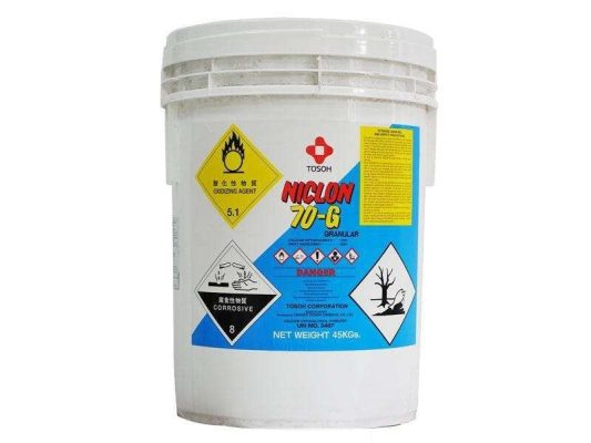 Chlorine Nhật Niclon 70% - Hóa chất hồ bơi hiệu quả từ Biotech Pool
