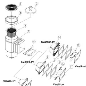 Máy Lọc Bề Mặt Hồ Bơi Emaux EM0020 Tiết Kiệm Năng Lượng