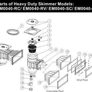 Máy Lọc Bề Mặt Hồ Bơi Heavy Duty Tiết Kiệm Năng Lượng EM0040