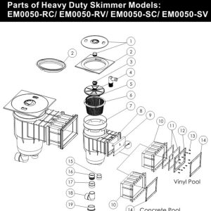 Máy Lọc Bề Mặt Hồ Bơi Emaux EM0050 Tiết Kiệm Năng Lượng