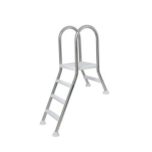 Thang Hồ Bơi Bán Âm Đất Inox AISI 304 Tiết Kiệm Không Gian