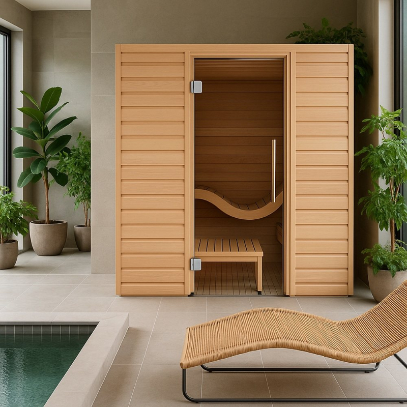 Cabin Xông Hơi Khô Blissful Retreat 2 Người Gỗ Tống Quá Sủi Cabin Xông Hơi Khô Blissful Retreat 2 Người Gỗ Tống Quá Sủi – hình 2