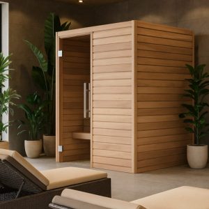 Cabin Xông Hơi Khô Heat Harmony 2 Người Gỗ Tống – hình 1