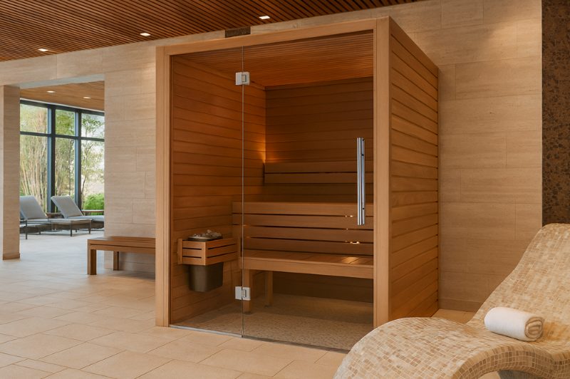 Cabin Xông Hơi Khô Relaxation Realm 2 Người Gỗ Hemlock Cabin Xông Hơi Khô Relaxation Realm 2 Người Gỗ Hemlock – hình 3