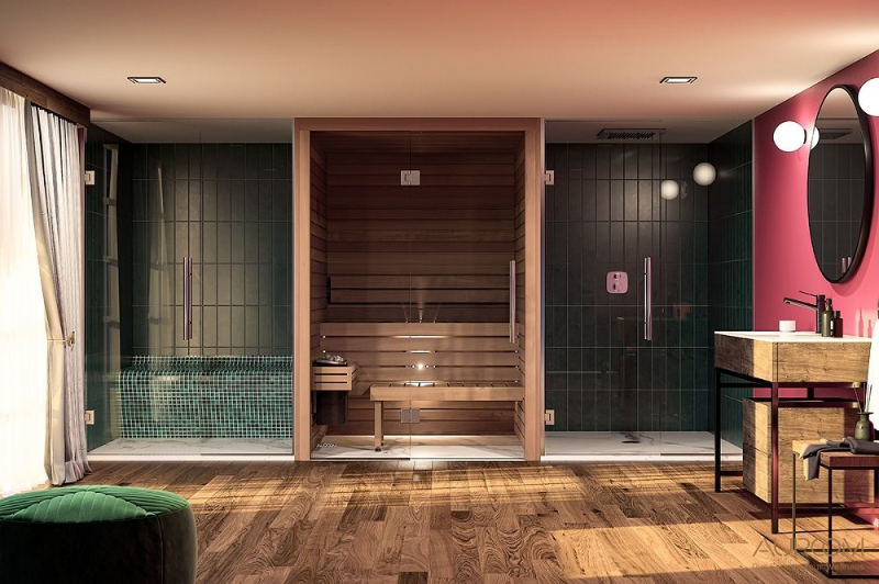 Cabin Xông Hơi Khô Relaxation Realm 2 Người Gỗ Hemlock Cabin Xông Hơi Khô Relaxation Realm 2 Người Gỗ Hemlock – hình 4