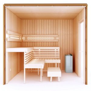 Cabin Xông Hơi Khô Sauna Optimal 3-4 Người Gỗ Tống Quá Sủi