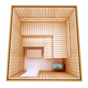Cabin Xông Hơi Khô Sauna Optimal 3-4 Người Gỗ Tống Quá Sủi – hình 5