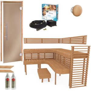 Cabin Xông Hơi Khô Sauna Premium 3-4 Người Gỗ Tống – hình 3