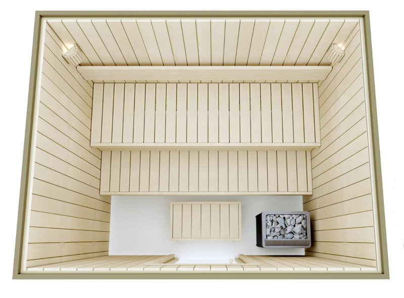 Cabin Xông Hơi Khô Sauna Standard 3-4 Người Gỗ Dương Aspen Cabin Xông Hơi Khô Sauna Standard 3-4 Người Gỗ Dương Aspen – hình 4