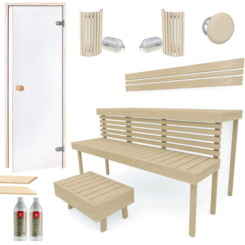 Cabin Xông Hơi Khô Sauna Standard 3-4 Người Gỗ Dương Aspen Cabin Xông Hơi Khô Sauna Standard 3-4 Người Gỗ Dương Aspen – hình 6