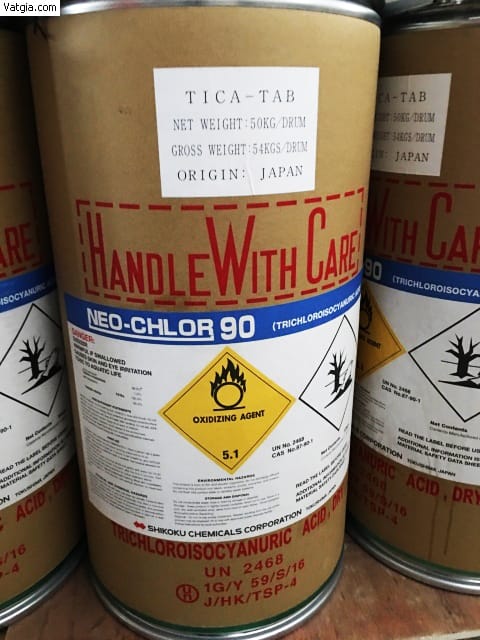 Chlorine Nhật TTCA 90% Viên 200g – Hóa chất hồ bơi Biotech Pool hiệu quả