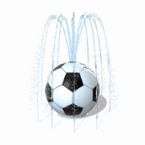 Đài Phun Nước Hình Cầu Composite Cho Sân Chơi Nước Trẻ Em - hình 2