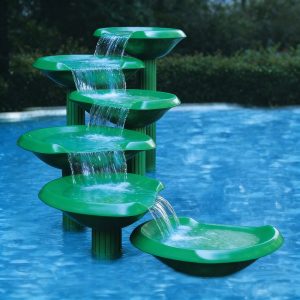 Đài Phun Nước Hình Lá Sen Composite Cho Sân Chơi Nước Trẻ Em - hình 2