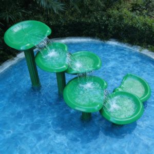 Đài Phun Nước Hình Lá Sen Composite Cho Sân Chơi Nước Trẻ Em - hình 4