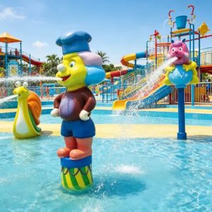 Đài Phun Nước Hoạt Hình Composite Cho Sân Chơi Nước Trẻ Em