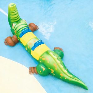 Đồ chơi bập bênh cá sấu hồ bơi sợi thủy tinh bền bỉ an toàn