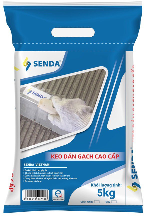Keo Dán Gạch Senda Gói 5kg – Ốp Lát Gạch Men Tiện Lợi, Ít Hao