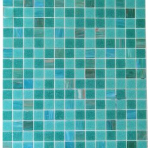 Gạch Mosaic Thủy Tinh Hồ Bơi Chuyển Sắc Xanh (Loang Màu)