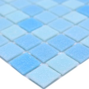 Gạch Mosaic Thủy Tinh Hồ Bơi Chuyển Sắc Xanh (Loang Màu) Gạch Mosaic Thủy Tinh Hồ Bơi Chuyển Sắc Xanh (Loang Màu) - hình 1