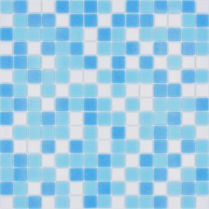 Gạch Mosaic Thủy Tinh Hồ Bơi Chuyển Sắc Xanh (Loang Màu) - hình 3