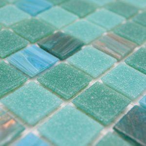 Gạch Mosaic Thủy Tinh Hồ Bơi Chuyển Sắc Xanh (Loang Màu) - hình 5