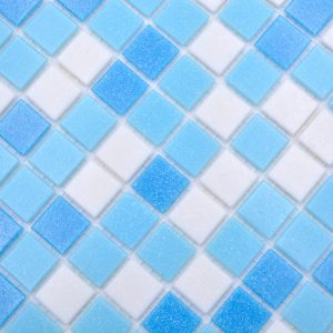 Gạch Mosaic Thủy Tinh Hồ Bơi Chuyển Sắc Xanh (Loang Màu) - Bộ 10 Vỉ Gạch Mosaic Thủy Tinh Hồ Bơi Chuyển Sắc Xanh (Loang Màu) - Bộ 10 Vỉ - hình 3