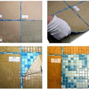 Gạch Mosaic Thủy Tinh Hồ Bơi Phối Xanh Xanh Dương Bóng - Bộ 10 Vỉ - hình 3