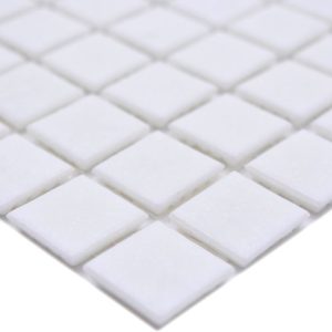 Gạch Mosaic Thủy Tinh Hồ Bơi Trắng Bóng - Bộ 10 Vỉ - hình 2