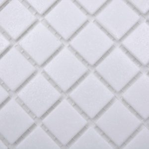 Gạch Mosaic Thủy Tinh Hồ Bơi Trắng Bóng - Bộ 10 Vỉ - hình 3