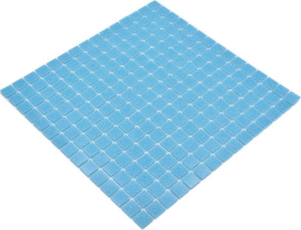 Gạch Mosaic Thủy Tinh Hồ Bơi Xanh Aqua Xanh Dương
