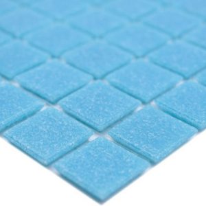 Gạch Mosaic Thủy Tinh Hồ Bơi Xanh Aqua Xanh Dương - hình 1