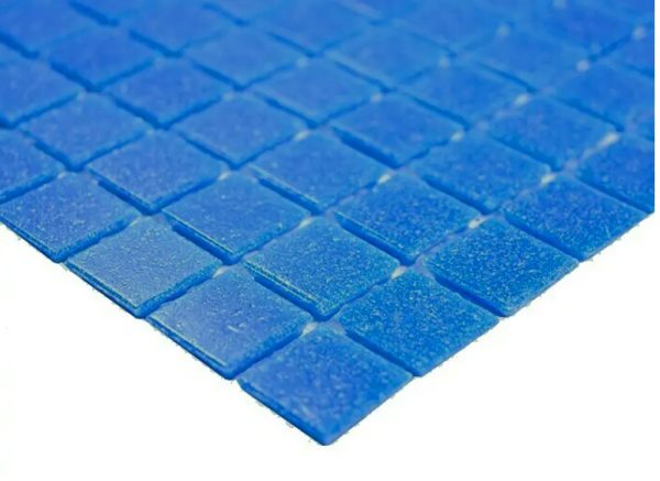 Gạch Mosaic Thủy Tinh Hồ Bơi Xanh Cobalt Xanh Dương