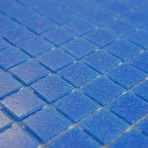 Gạch Mosaic Thủy Tinh Hồ Bơi Xanh Cobalt Xanh Dương Bóng - Bộ 10 Vỉ - hình 1