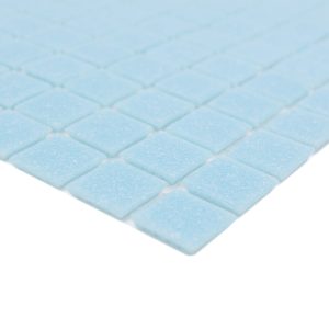 Gạch Mosaic Thủy Tinh Hồ Bơi Xanh Da Trời Nhạt Xanh Dương