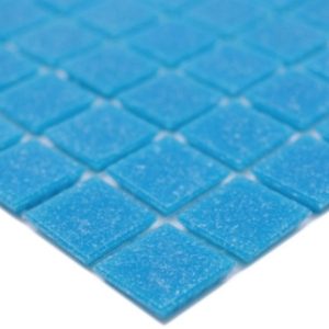 Gạch Mosaic Thủy Tinh Hồ Bơi Xanh Da Trời Nhạt Xanh Dương - Bộ 10 Vỉ - hình 2