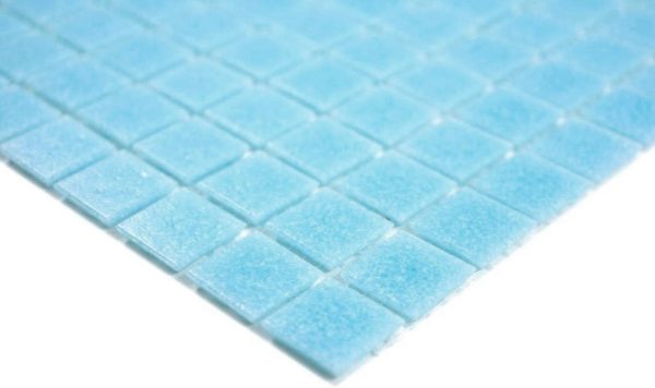 Gạch Mosaic Thủy Tinh Hồ Bơi Xanh Da Trời Xanh Dương