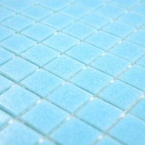 Gạch Mosaic Thủy Tinh Hồ Bơi Xanh Da Trời Xanh Dương - hình 2