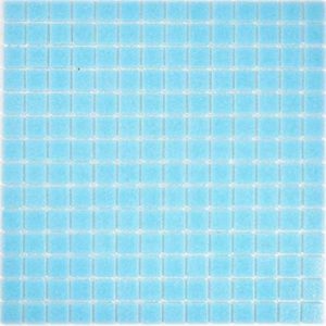 Gạch Mosaic Thủy Tinh Hồ Bơi Xanh Da Trời Xanh Dương - hình 3