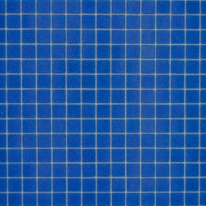 Gạch Mosaic Thủy Tinh Hồ Bơi Xanh Dương Đậm Xanh Dương - hình 3