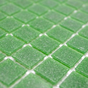 Gạch Mosaic Thủy Tinh Hồ Bơi Xanh Lá Đốm - hình 1