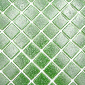 Gạch Mosaic Thủy Tinh Hồ Bơi Xanh Lá Đốm - hình 3
