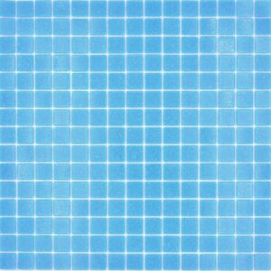 Gạch Mosaic Thủy Tinh Hồ Bơi Xanh Ngọc Xanh Dương Bóng - Bộ 10 Vỉ - hình 3