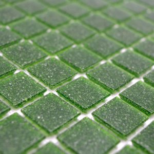 Gạch Mosaic Thủy Tinh Hồ Bơi Xanh Rêu Xanh Lá Đốm - hình 2