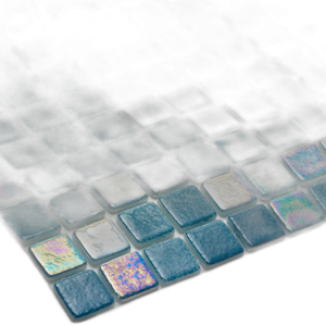 Gạch Mosaic Thủy Tinh Mix Xanh Nilo Tiết Kiệm Cho Hồ Bơi
