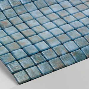 Gạch Mosaic Thủy Tinh Xanh Aquamarine Tiết Kiệm Cho Hồ Bơi Sang Trọng