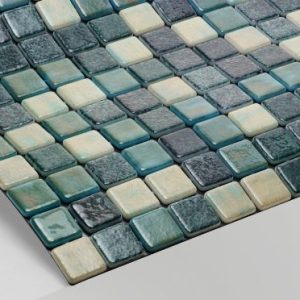 Gạch Mosaic Thủy Tinh Xanh Lá Bali Tiết Kiệm Cho Hồ Bơi