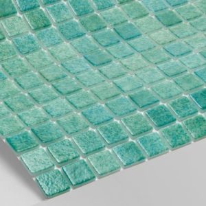 Gạch Mosaic Thủy Tinh Xanh Đảo Java Cho Hồ Bơi Tiết Kiệm Ecotechpool