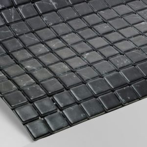 Gạch Mosaic Thủy Tinh Đen Cẩm Thạch Tiết Kiệm Cho Hồ Bơi Sang Trọng